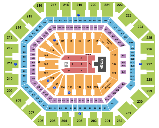 Footprint Center Buju Banton Seating Chart