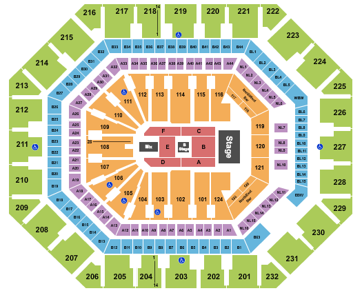 Footprint Center Cyndi Lauper Seating Chart