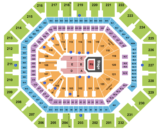 seating chart for Footprint Center - Panic At The Disco - eventticketscenter.com