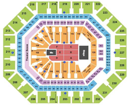 Footprint Center, TSO Seating Chart | Star Tickets