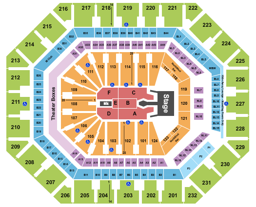 Footprint Center Tim McGraw 2023 Seating Chart