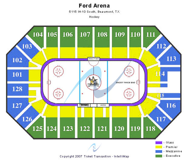 Ford Park Arena Hockey Seating Chart