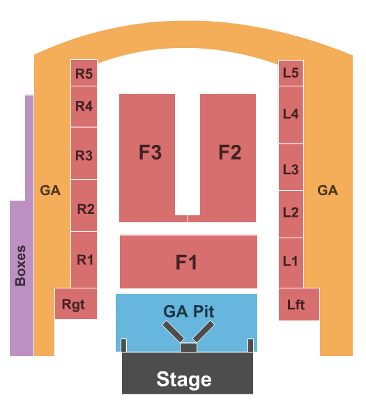 Outdoor Amphitheater At Ford Idaho Center Lady Antebellum Seating Chart