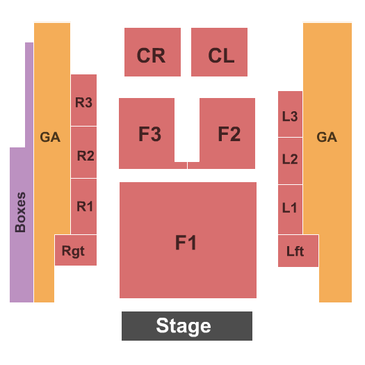 Outdoor Amphitheater At Ford Idaho Center Standard Seating Chart