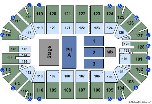 Ford Park Arena Vince Neil Seating Chart