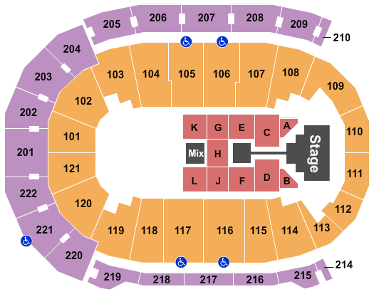 Ford Center - IN Casting Crowns 2 Seating Chart