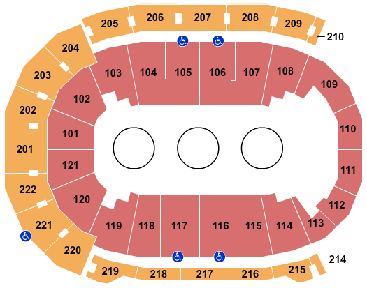 Ford Center - IN Circus Seating Chart