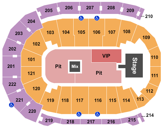 Ford Center - IN Cody Johnson Seating Chart