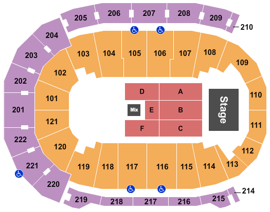 Ford Center - IN Dwight Yoakam Seating Chart