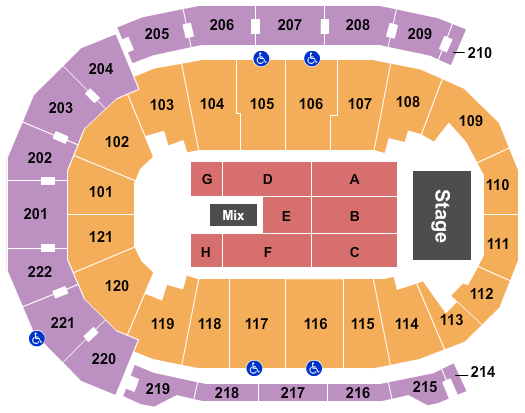 Ford Center - IN Endstage 3 Seating Chart
