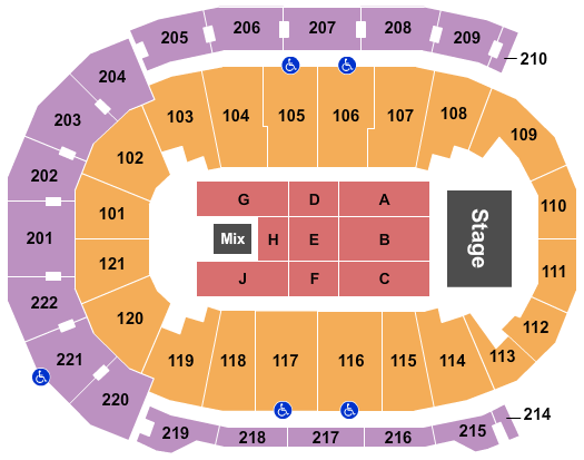Ford Center - IN Endstage 4 Seating Chart