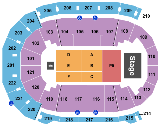 Ford Center - IN Seating Chart