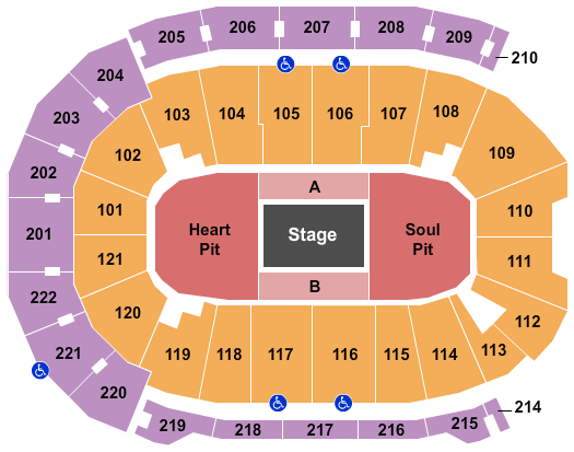 Ford Center - IN Eric Church Seating Chart