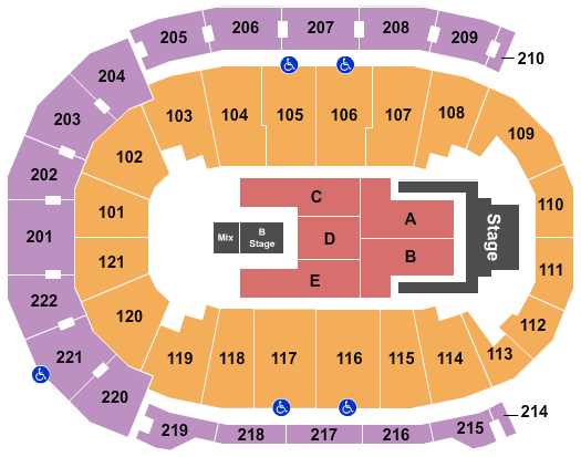 Ford Center - IN Jelly Roll Seating Chart