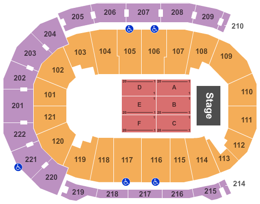 Ford Center - IN Journey Seating Chart