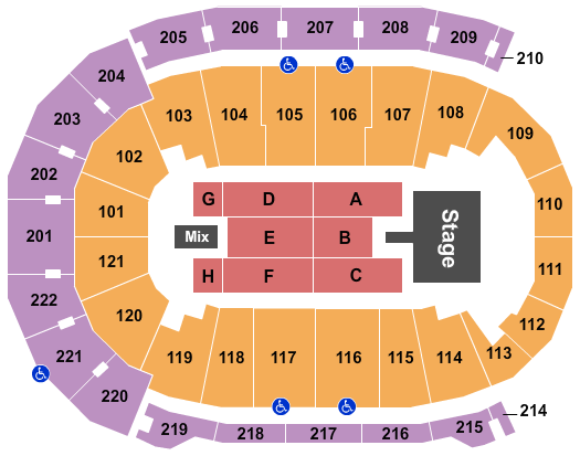 Ford Center - IN Kid Rock Seating Chart