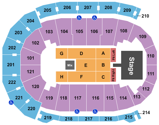 Ford Center - IN Koe Wetzel Seating Chart