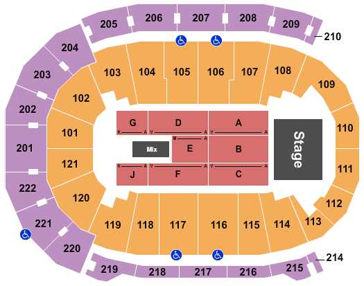 Ford Center - IN MercyMe 2 Seating Chart