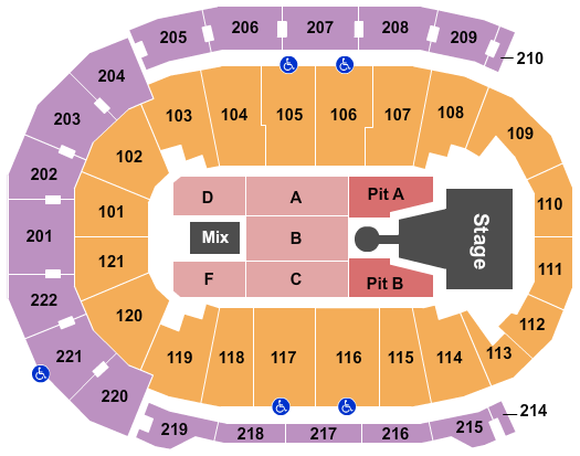 Ford Center - IN Morgan Wallen Seating Chart