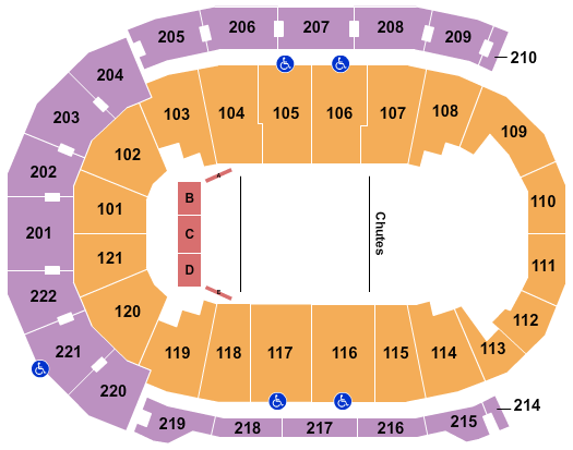 Ford Center - IN PBR 2 Seating Chart