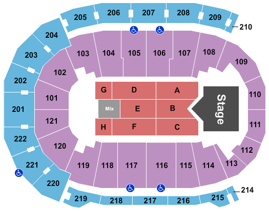 Ford Center - IN Rascal Flatts Seating Chart