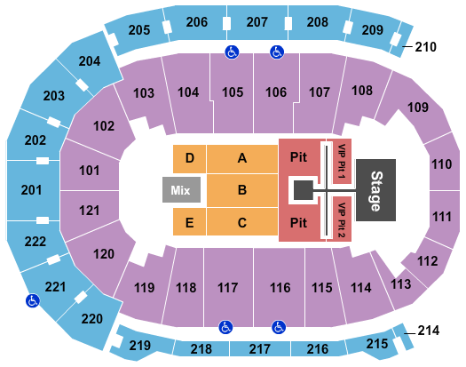 Ford Center - IN Walker Hayes Seating Chart