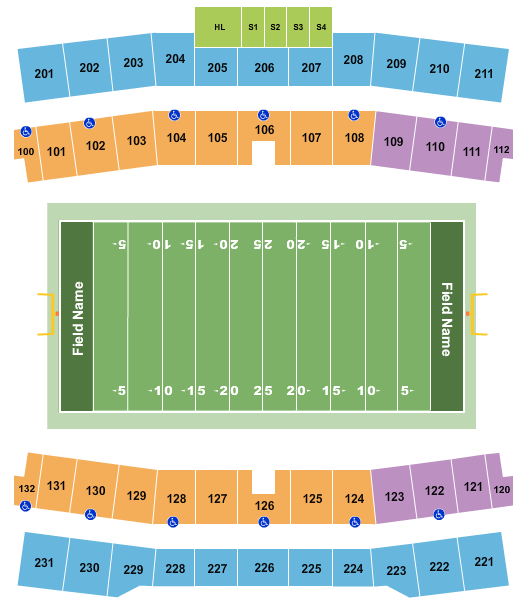 Ford Center - TX Football Seating Chart