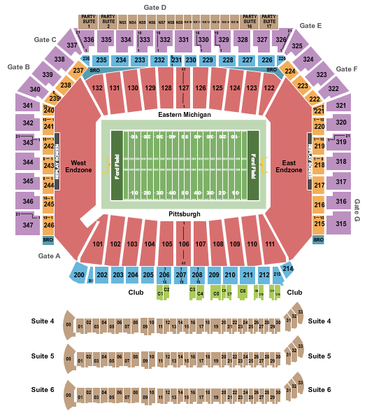 Ford Field Seating Chart