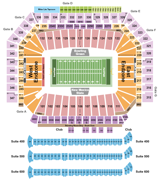 Ford Field 2022 Quick Lane Bowl Seating Chart