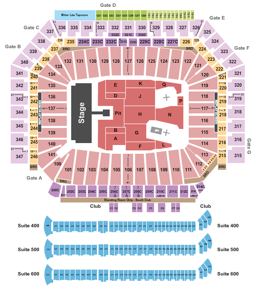 Ford Field AC/DC Seating Chart