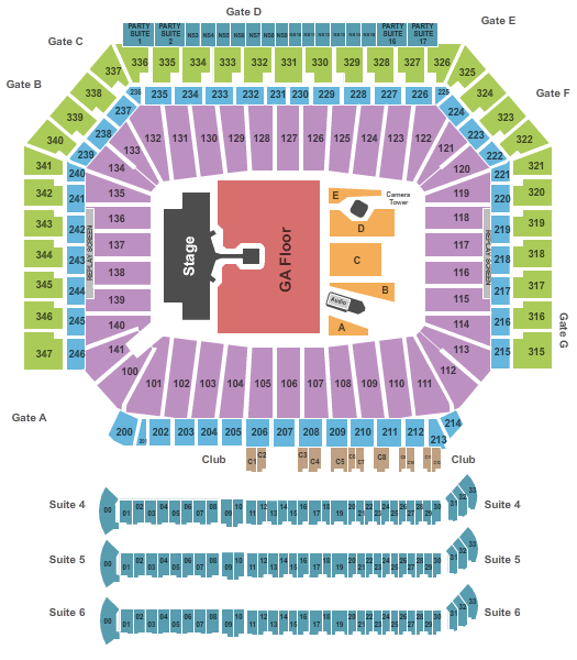 Ford Field AC/DC Seating Chart
