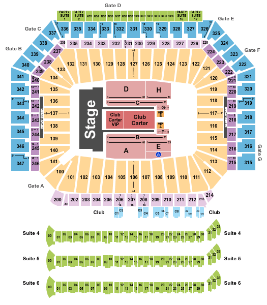 Ford Field Beyonce JayZ Seating Chart