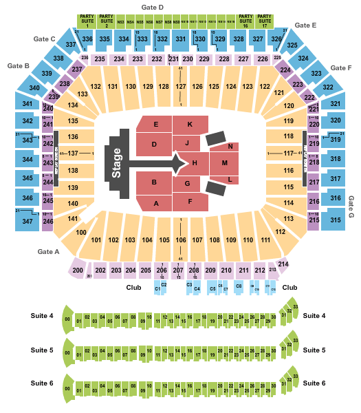 Ford Field Justin Bieber Seating Chart
