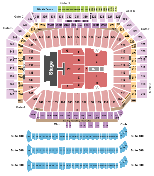 Ford Field Kenny Chesney 2024 Seating Chart