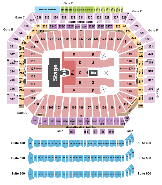 Ford Field Morgan Wallen Seating Chart