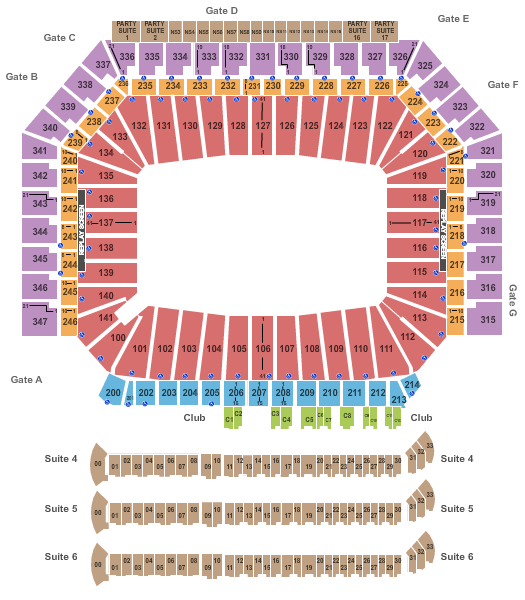 Ford Field Seating Chart Seating Maps Detroit