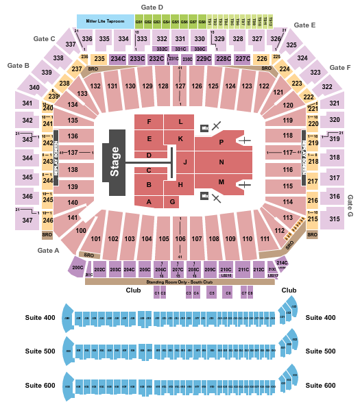 Ford Field Post Malone Seating Chart