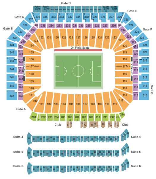 Ford Field Soccer Seating Chart