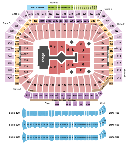 Ford Field, Taylor Swift 2023 Seating Chart Star Tickets