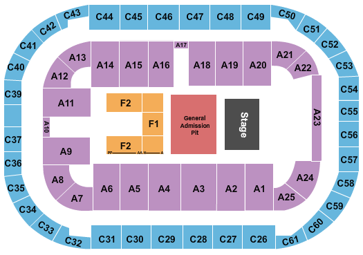 Arena At Ford Idaho Center AJR Seating Chart