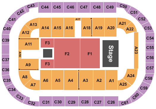 Arena At Ford Idaho Center Endstage 4 Seating Chart