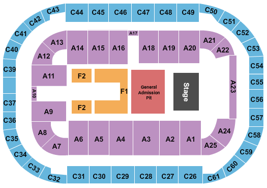 Arena At Ford Idaho Center Five Finger Death Punch Seating Chart
