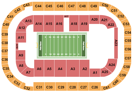 Arena At Ford Idaho Center Football 2 Seating Chart