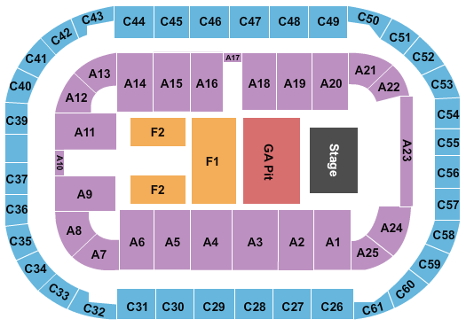 Arena At Ford Idaho Center Ghost Seating Chart