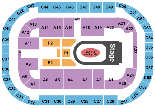 Kane Brown Arena At Ford Idaho Center Seating Chart