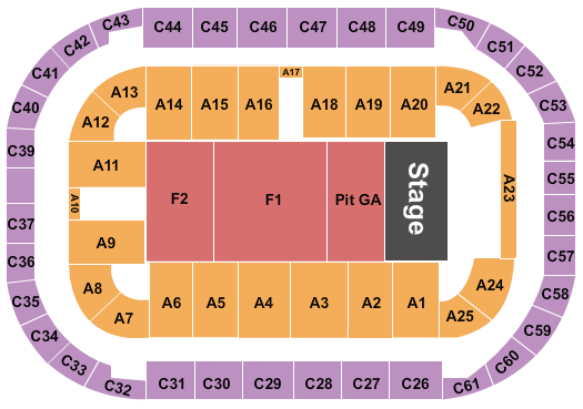 Arena At Ford Idaho Center Korn Seating Chart
