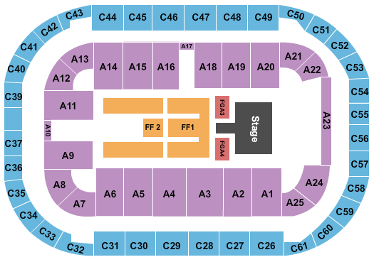 Arena At Ford Idaho Center Thomas Rhett 2 Seating Chart