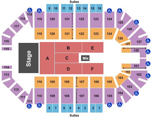 Ford Park Arena Charlie Wilson Seating Chart