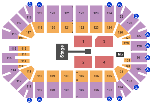Ford Park Arena Chris Tomlin Seating Chart