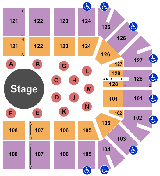 Ford Park Arena Circus-1 Seating Chart